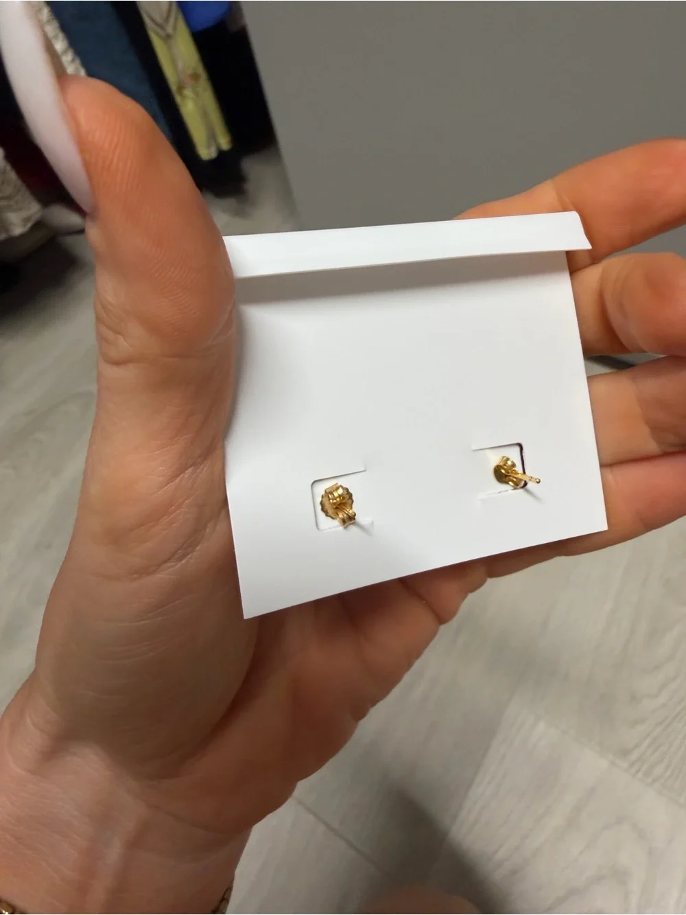 BaubleBar Gold Plated CZ Drop Stud Earrings - Gold